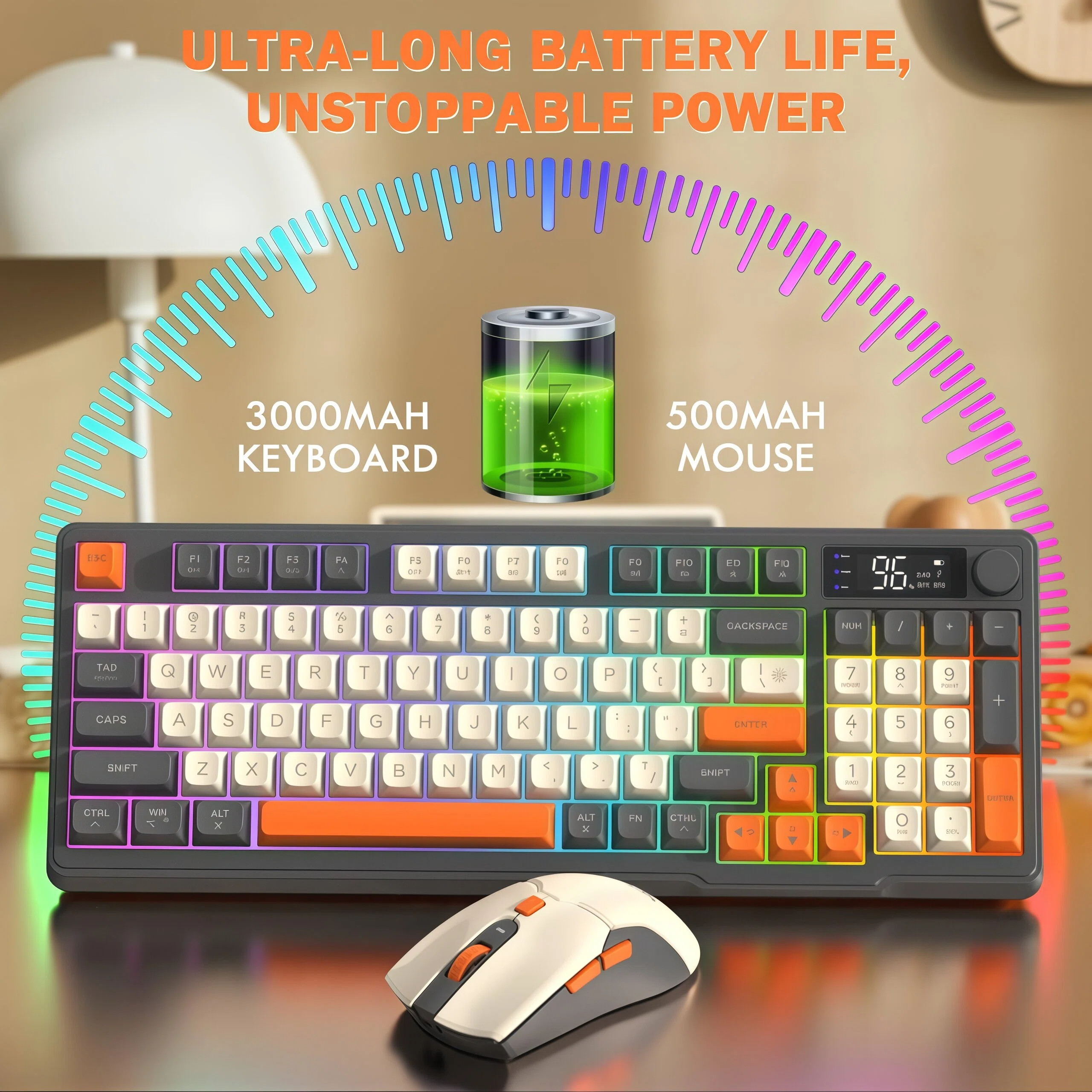 FREEWOLF T96 Wireless Keyboard - đánh giá và giá Gaming Keyboard And Mouse Combo Wireless