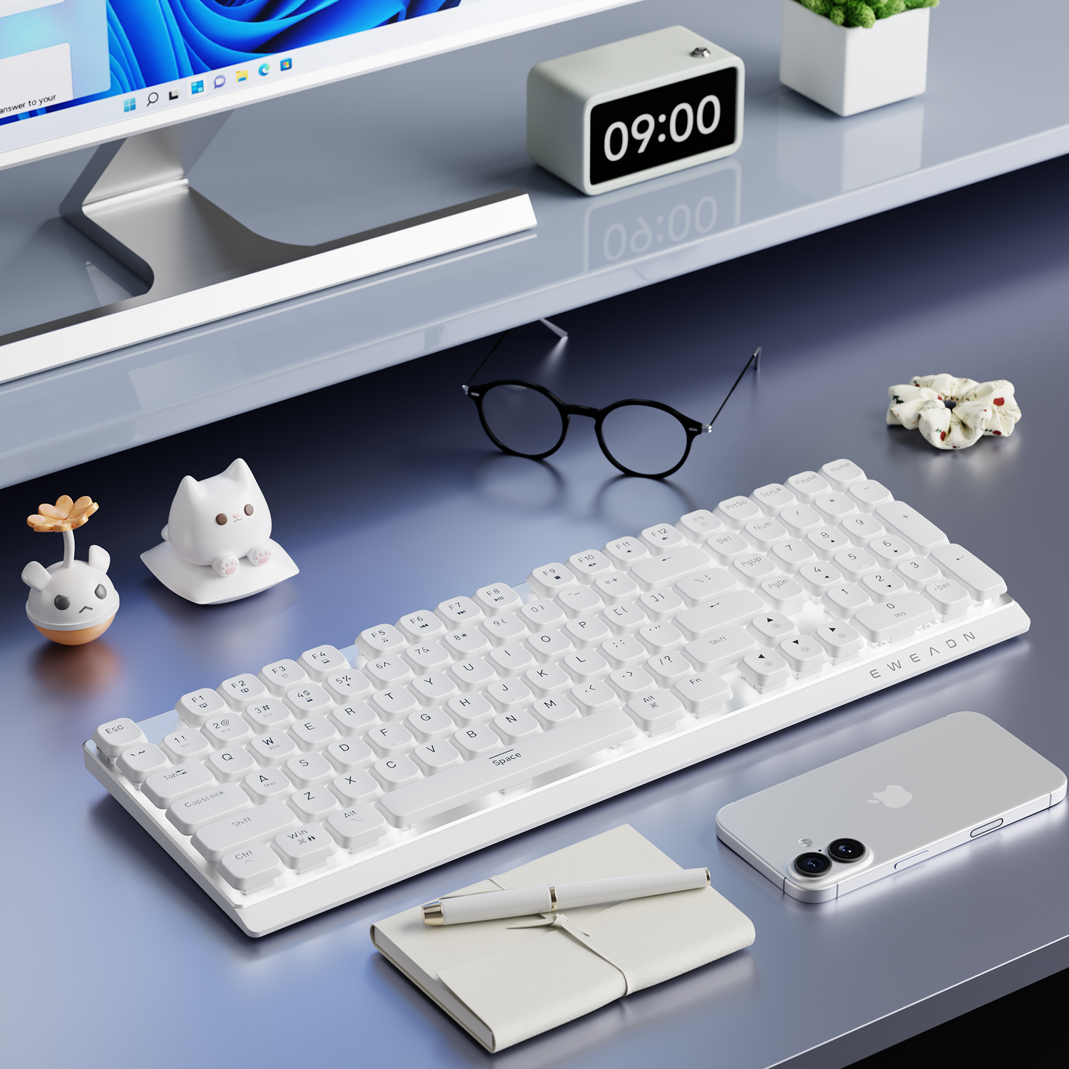 EWEADN Wireless Low-Profile Me - đánh giá và giá Gaming Keyboard Mechanical Wireless