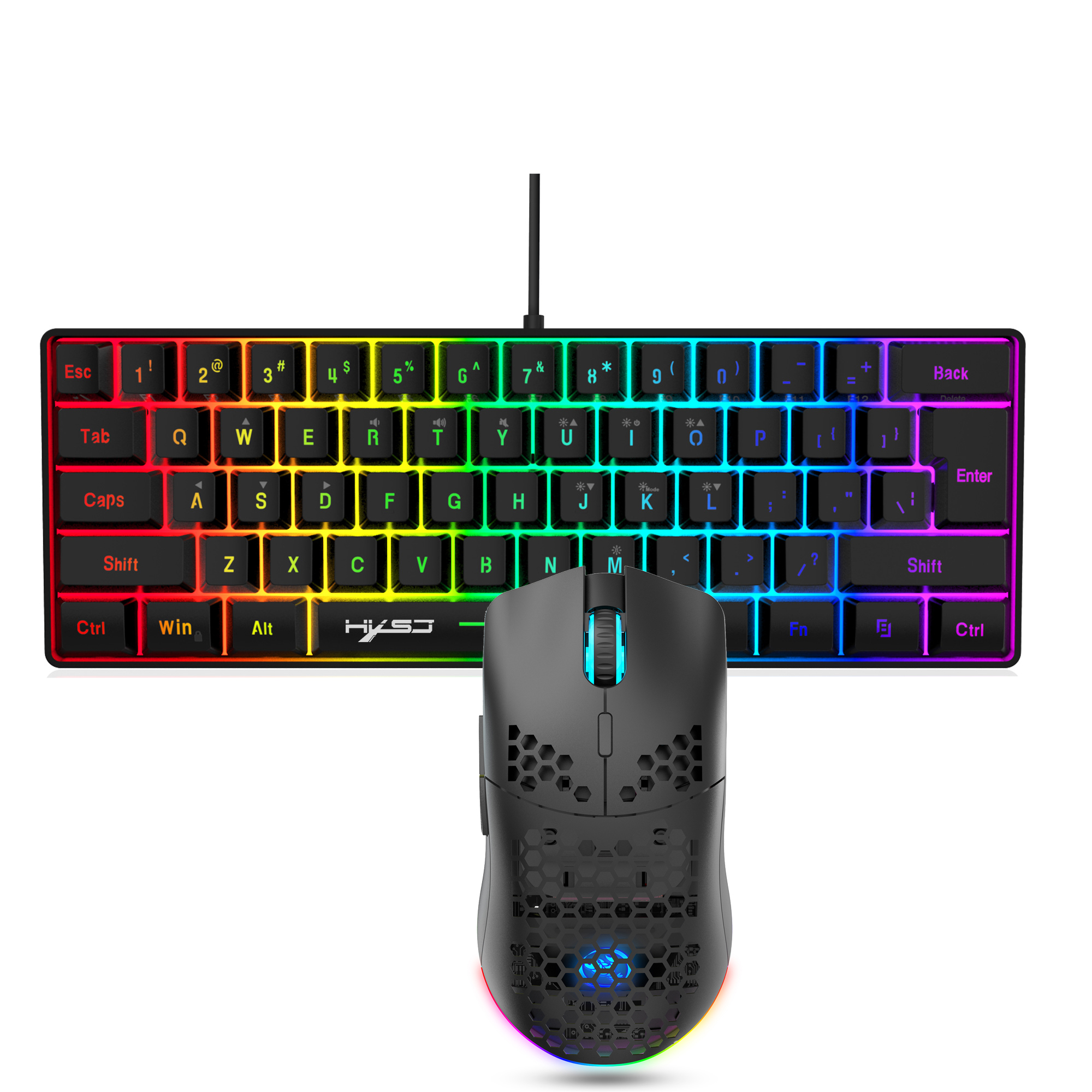Hot sale 60% mini portable gam - đánh giá và giá Gaming Keyboard And Mouse Combo Wireless