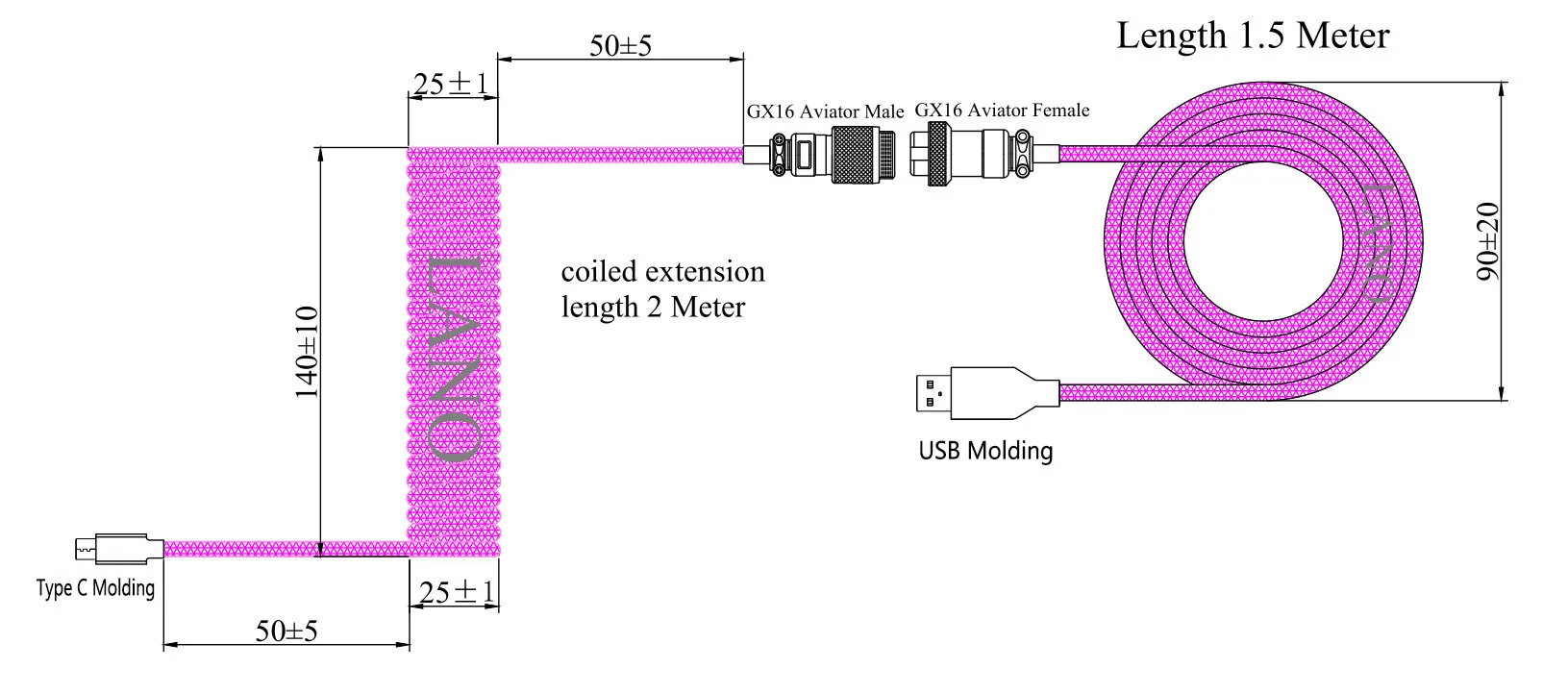LANO GX12 USB2.0 Aviation Conn - đánh giá và giá Gaming Keyboard Types