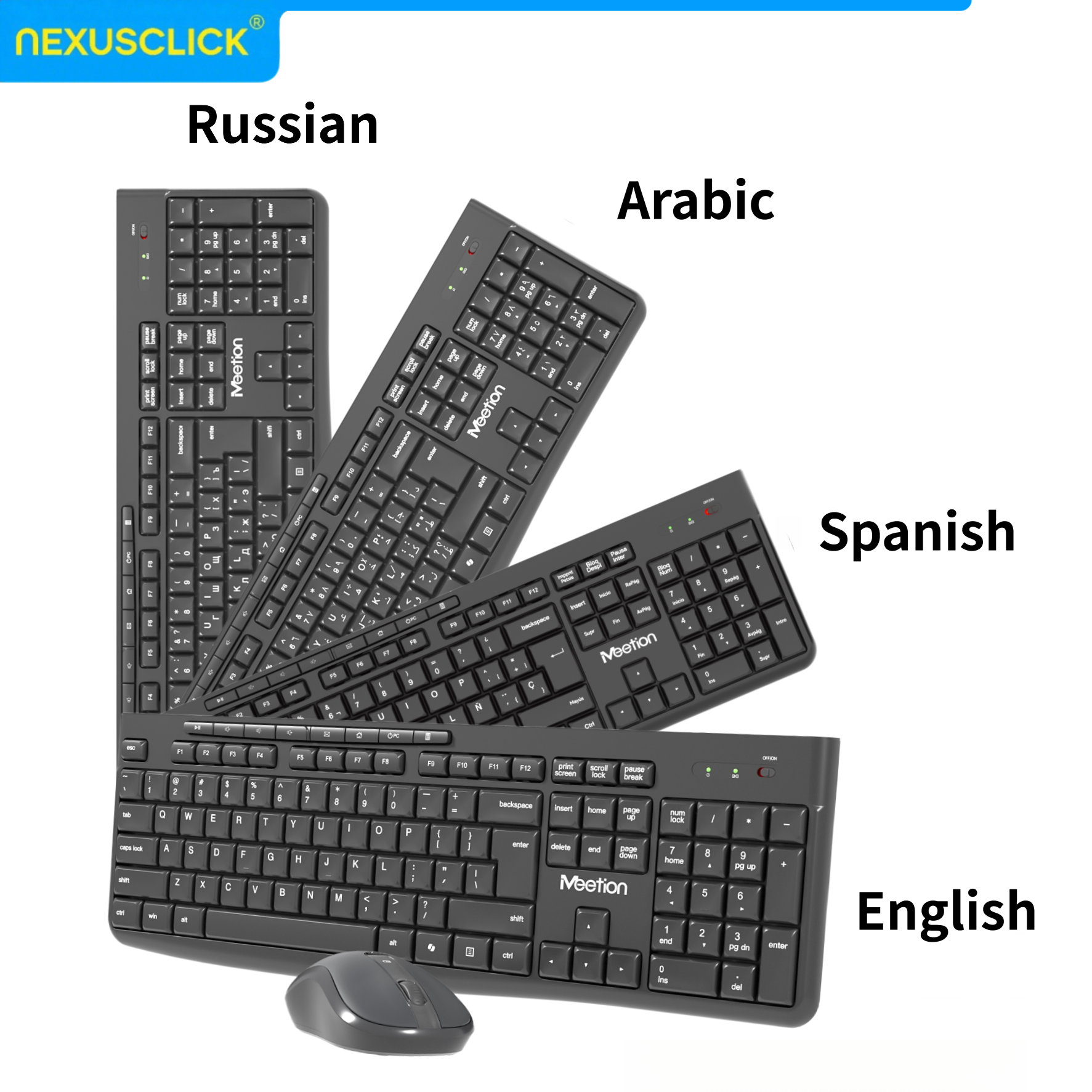 NexusClick Low-Profile Ergonom - đánh giá và giá Gaming Keyboard And Mouse Combo Wireless
