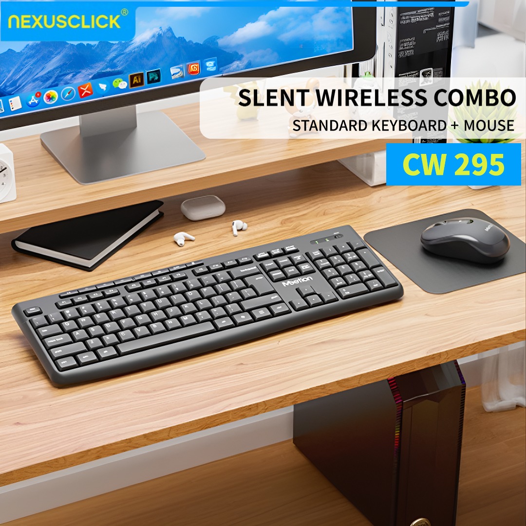 NexusClick Low-Profile Ergonom - đánh giá và giá Gaming Keyboard And Mouse Combo Wireless