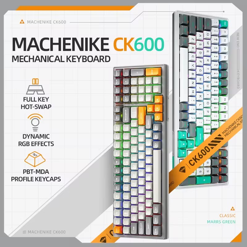 CK600 Tri-Mode Mechanical Keyb - đánh giá và giá Gaming Keyboard Mechanical Wireless
