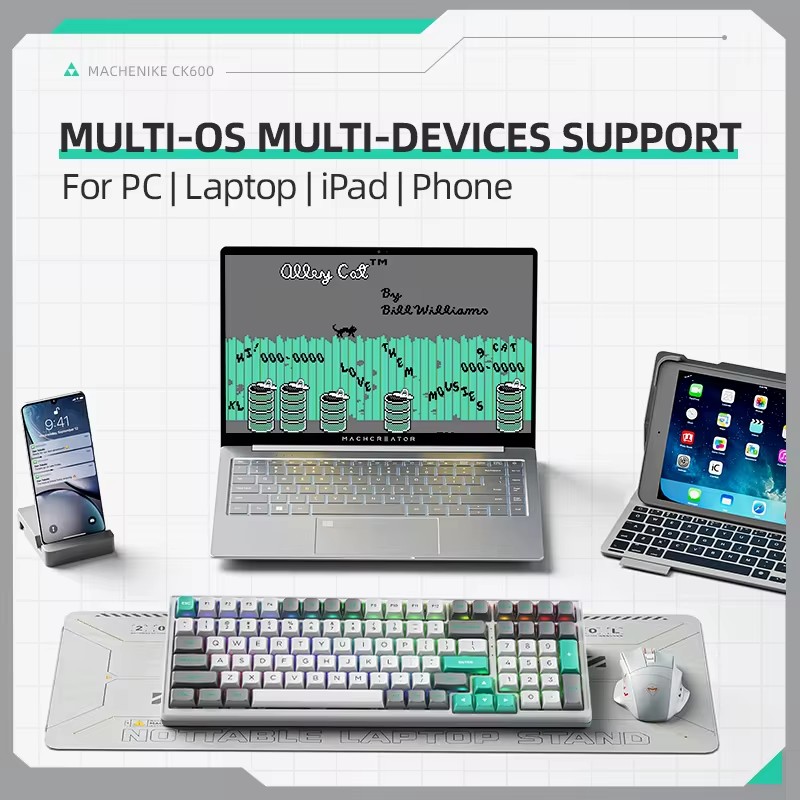 CK600 Tri-Mode Mechanical Keyb - đánh giá và giá Gaming Keyboard Mechanical Wireless