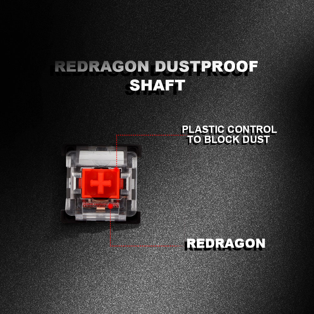 REDRAGON SMD RGB MX switch 3Pi - đánh giá và giá Gaming Keyboard Blue Switches