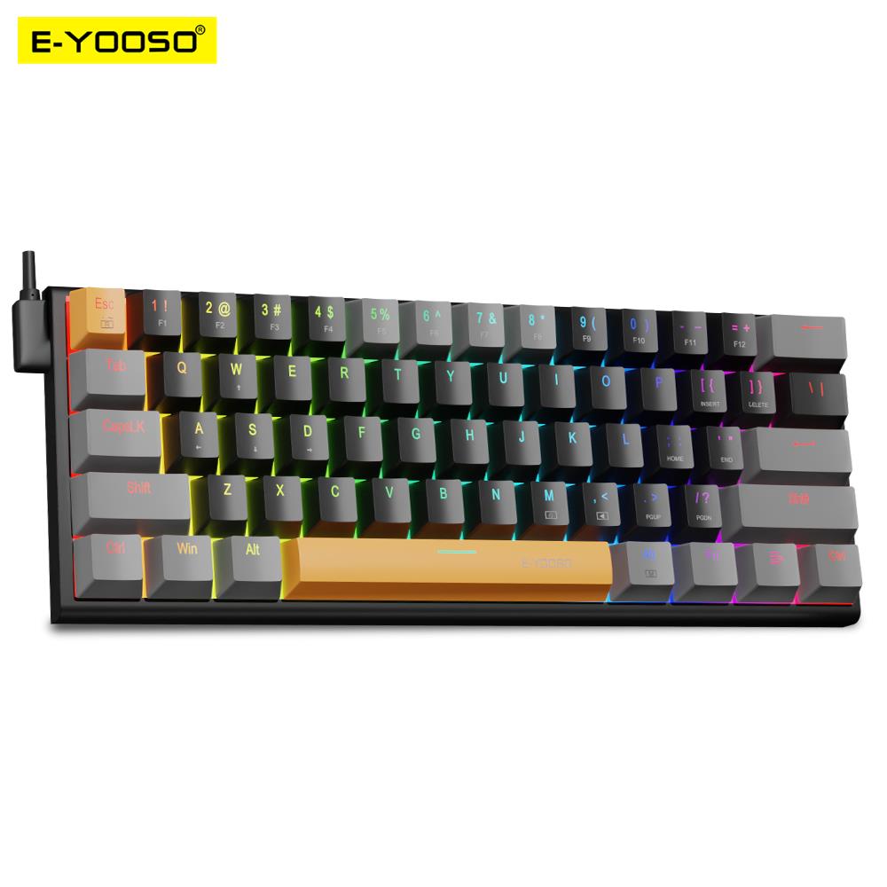 E-YOOSO Z11 RGB USB 60% Mini M - đánh giá và giá Gaming Keyboard Blue Switches
